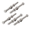 sourcingmap 5 Set M8x100mm 316 Stainless Steel Hex Bolts w
