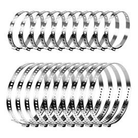 bssmmai Pack of 20 Universal CV Axle Boot Clamps, Stainless Steel CV Hose Clamps Set, 10 Pieces Large and 10 Pieces Small Adjustable Clamp Axle Boot for Most Cars