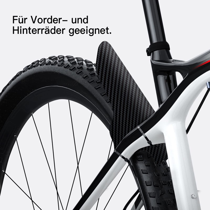 NICEDACK Mudguards Mountain Bike, 2 Pieces Mudguard Fit 20-29 Inch