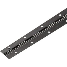 Gedotec Piano Tape for Screwing | Rolled Door Hinge | Door Hinge Matte Black | Screw-On Tape 800 x 32 mm | Stabilo | Furniture Hinge Drilled | 1 Piece - Rod Hinge