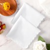 White Lace Handkerchiefs for Women Cotton Ladies Lace Handkerchiefs Wedding