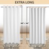 Extra Long No Hook Shower Curtain or Liner Soft Microfiber