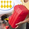 With Retaining Lip 20 Pack Yellow Fuel Gas Can Jug