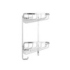 Croydex Small Two Tier Corner Basket - Bathroom Storage Solution,