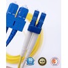 Elfcam® - Glasfaser-Kabel LWL LC/UPC zu SC/UPC, Glasfaser Patchkabel OS2