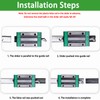 HGH25CA Linear Rail Carriage Block, Bearing Steel Square Slide Carriage