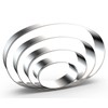 Oval Cookie Cutter Set Large - 5 Inch, 4 Inch,