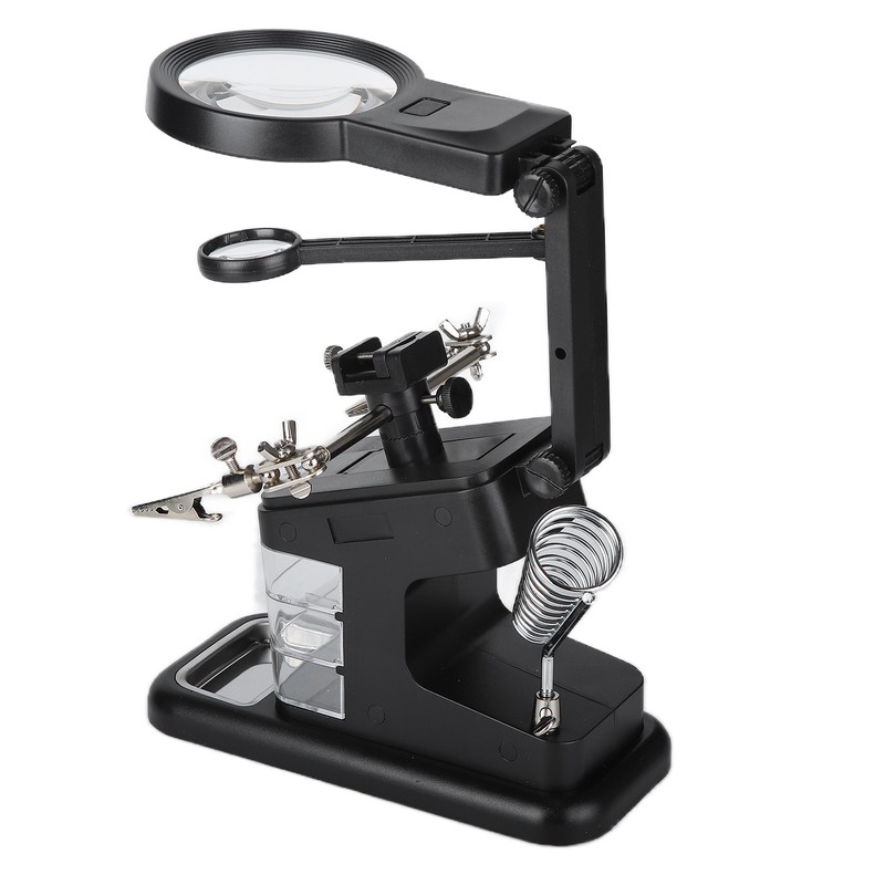 TH‑7026 Desktop Magnifying Glass with 10LED Light Welding Magnifying Glass