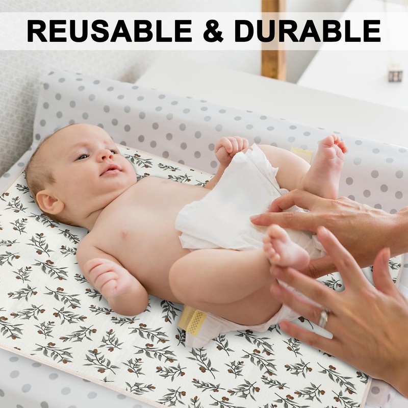 Baby Diaper Changing Pad, 19.7"x25.6" Waterproof Changing Pad Liners with
