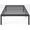 NEW JETO Metal Bed Frame,Twin Size Bed Frame with Storage