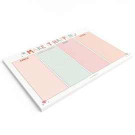 Callie Danielle Make It Happen Weekly To Do List Notepad, 8x12 Inches Cute Note Pads to Remind You of Goals and Tasks, Work Planner, Save for Later List, 52 Sheets Desk Notepad