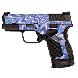 MightySkins Glossy Glitter Skin Compatible with Springfield XDS 3.3 - Jitter Illusion | Protective, Durable High-Gloss Glitter Finish | Easy to Apply, Remove, and Change Styles | Made in The USA