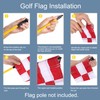 KINGTOP Miniature Golf Flagstick, Practice Putting Green Flags for Yard,