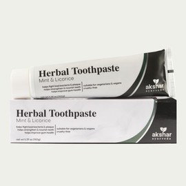 AKSHAR Ayurveda - Mint & Licorice Herbal Toothpaste –Vegan Oral Care (150g)