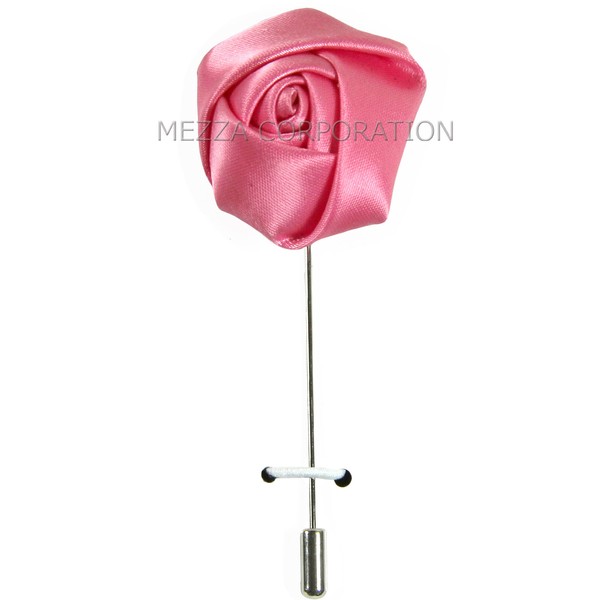 New in box Men's Suit chest brooch pink flower lapel pin formal wedding prom