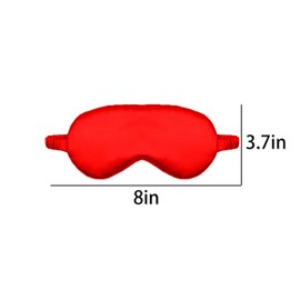 Red Sleeping Eye Mask for Women Men Light Blocking Sleep Eye Cover Elastic Strap