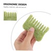 Healvian 1pc Natural Jade Massage Comb for Scalp Relief and