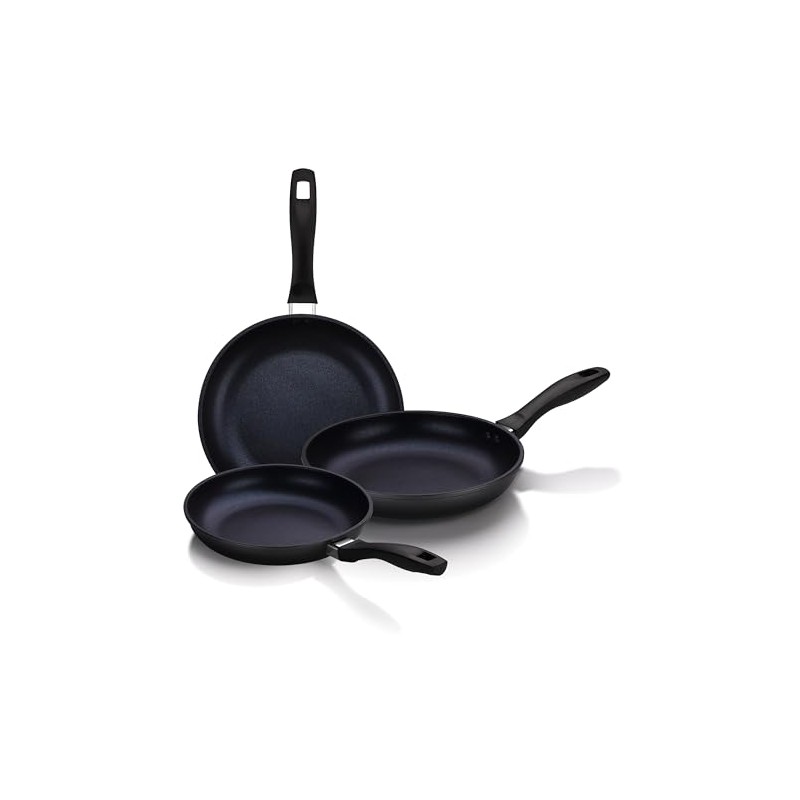 Gourmet Edge Diamond Non-Stick Fry Pan 3pc Set - 8",