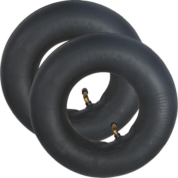 2-Pack 4.10/3.50-4 Inner Tube with TR-87 Bent Valve Stem for