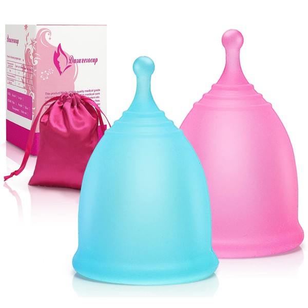 Menstrual Cups Multi Pack Heavy Flow Flexible Disposable Softcup Small Or Large Two Pack with Storage Silicone Soft Cups Menstrual Organic Cups Large