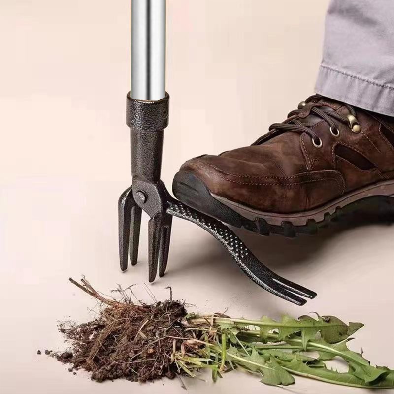 SUQ Weed Puller, Stainless Steel Stand Up Weeder Hand Tool,