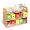 Bamboo Tea Bag Organizer, 3 Layer Wooden Tea Bag Storage