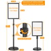 Sign Stand Heavy Duty Poster Stand for Display, 29-58” Retractable