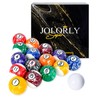 JOLORLY Pool Balls Billiard Set – 2-1/4" Regulation Size, 6