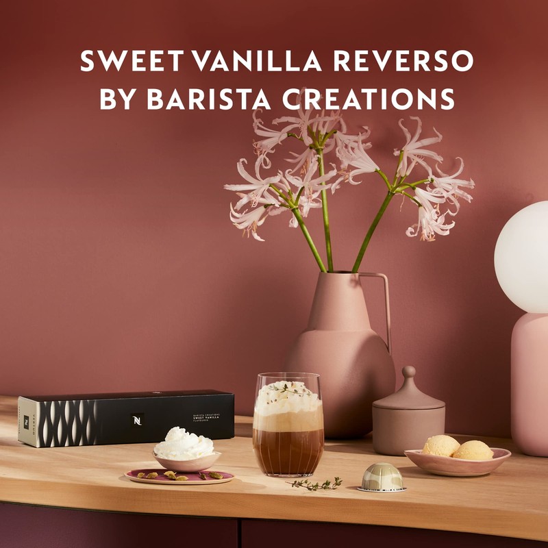Nespresso Capsules Vertuo, Sweet Vanilla, Medium Roast Coffee, 30 Count