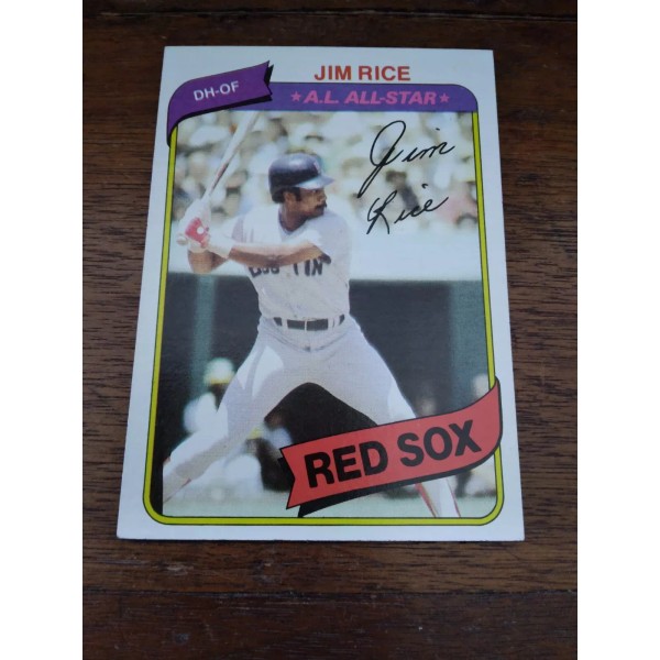 1980 Topps Jim Rice ExMint or Better, No Creases