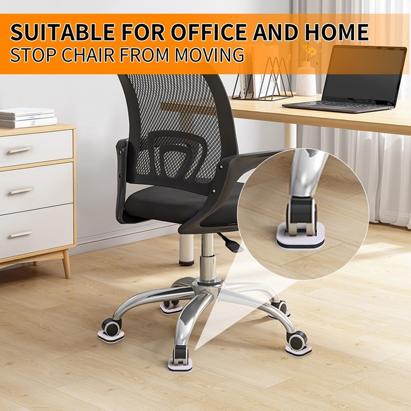 16 PCS Felt Furniture Coasters Caster Cups, Bed Office Chair