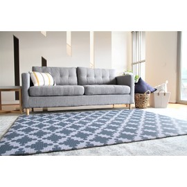 Cushmat Stylish Reversible Foam Play Mat (Large, Luxe NAT - Sage Grey Star) - Soft, Waterproof, Durable Play mat for Infants, Babies, Toddler, Kids & Grownup - 6.5ft x 4.5ft