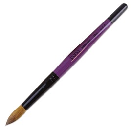 Professional Purple Wood Kolinsky Acrylic Nail Brush (Size: 6, 8, 10, 12, 14, 16, 18, 20, & 22) Pana Brand 100% Pure Kolinsky Hair (Size 20)