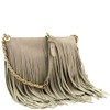 Front and Back Both Side Fringe Hippie Soft PU Leather