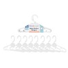 BABY COAT & CLOTHES HANGERS 8 PACK WHITE