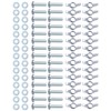30 Sets 1/4"-20 x 1 Screws Bolts with Wing Nuts