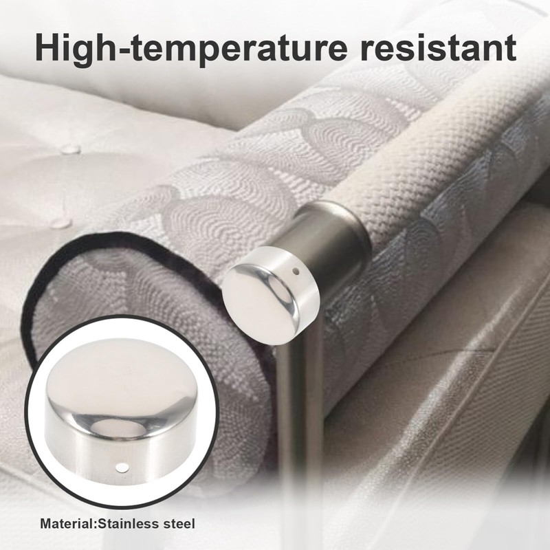 BESTonZON Post Glide Insert 2pcs Handrail End Cap Rail Support