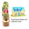 L 7pcs Pequeño Cactus Miniatura Suculentas Plantas Decora Z