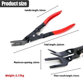 Zange zum Entfernen der Türverkleidung,Nietzange Aus Kunststoff, Autoscheinwerfer-Linsenöffner, Werkzeug zum Entfernen des Niets, Schnallenzange, Druckzange,FüR Automobil, Eisenbahn, MöBel, Instrument