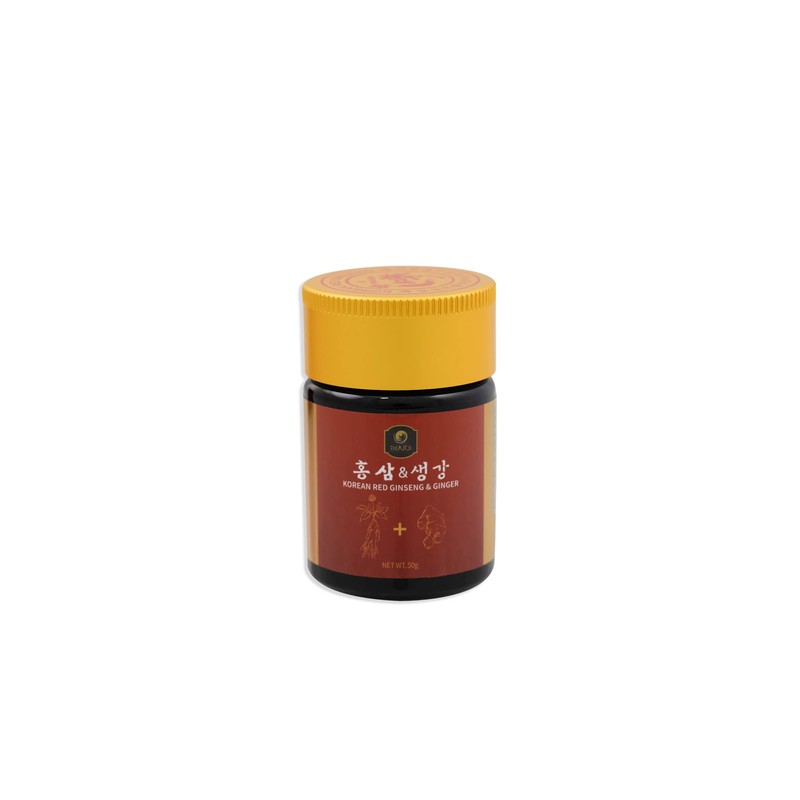 Korean Red Ginseng & Ginger - 50g Bottle - 1