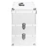 Udorich Make-up Case with 3 Detachable Tiers, Portable Carrying Handle,