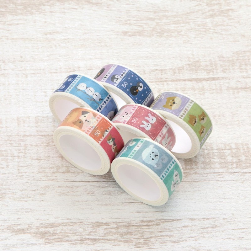 Lab Clip TRKM01-GA Stamp Type Masking Tape Trio Gomafu Seals