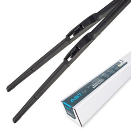 ABT 24 & 19 inch (Pack of 2) Premium Silicone Rubber Windshield Aero Hybrid Frame Wiper Blades All-weather Performance Universal Fit DIY Easy Installation Whisper Quiet OEM Quality J/U Hook -SDW2419