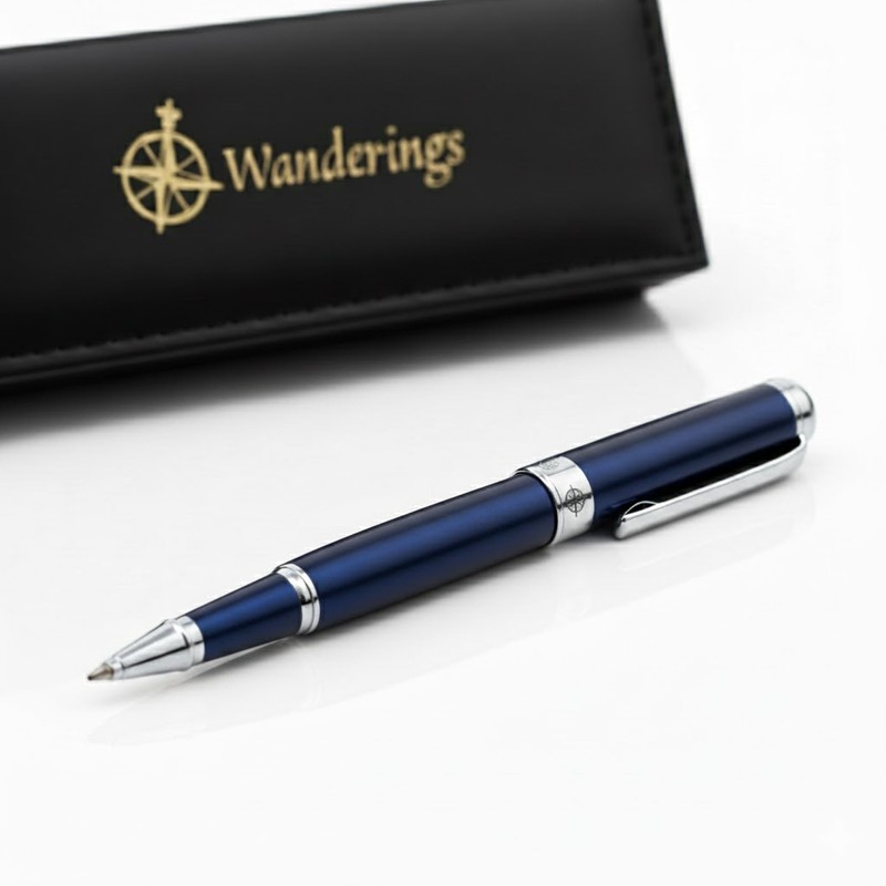 WANDERINGS Premium Rollerball Pen with German Ink – Perfectly Balanced