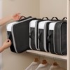 Homsorout Space Saving Compression Organisers - Set of 6, Expandable