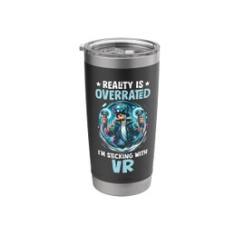 VR Games Video Game Player Gaming Gamer Virtual Reality Stainless Steel Insulated Tumbler