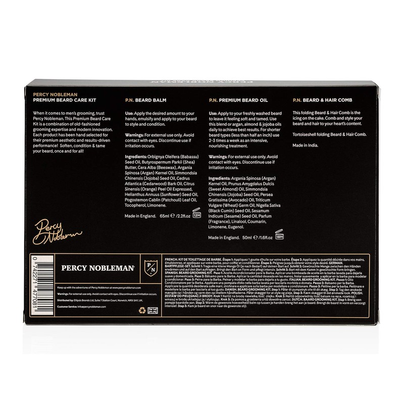 Percy Nobleman Premium Beard Care Kit, A Limited Edition Beard