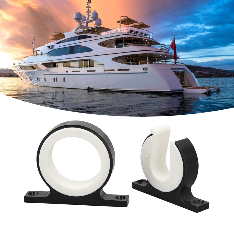 2 Pcs Fishing Rod Holder Horizontal Vertical Aluminium Boat Mounted