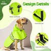 Weesiber Dog Raincoat, Waterproof Puppy Rain Jacket with Leash Hole,