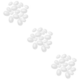 Operitacx 3sets Easter Foam Eggs Dragon Egg Foams Eggs Decorative Eggs DIY Craft Foam Egg Easter Party Favors Easter Decoration Blank Eggs Festival Scene Decor DIY Crafts Egg White 50pcs*3